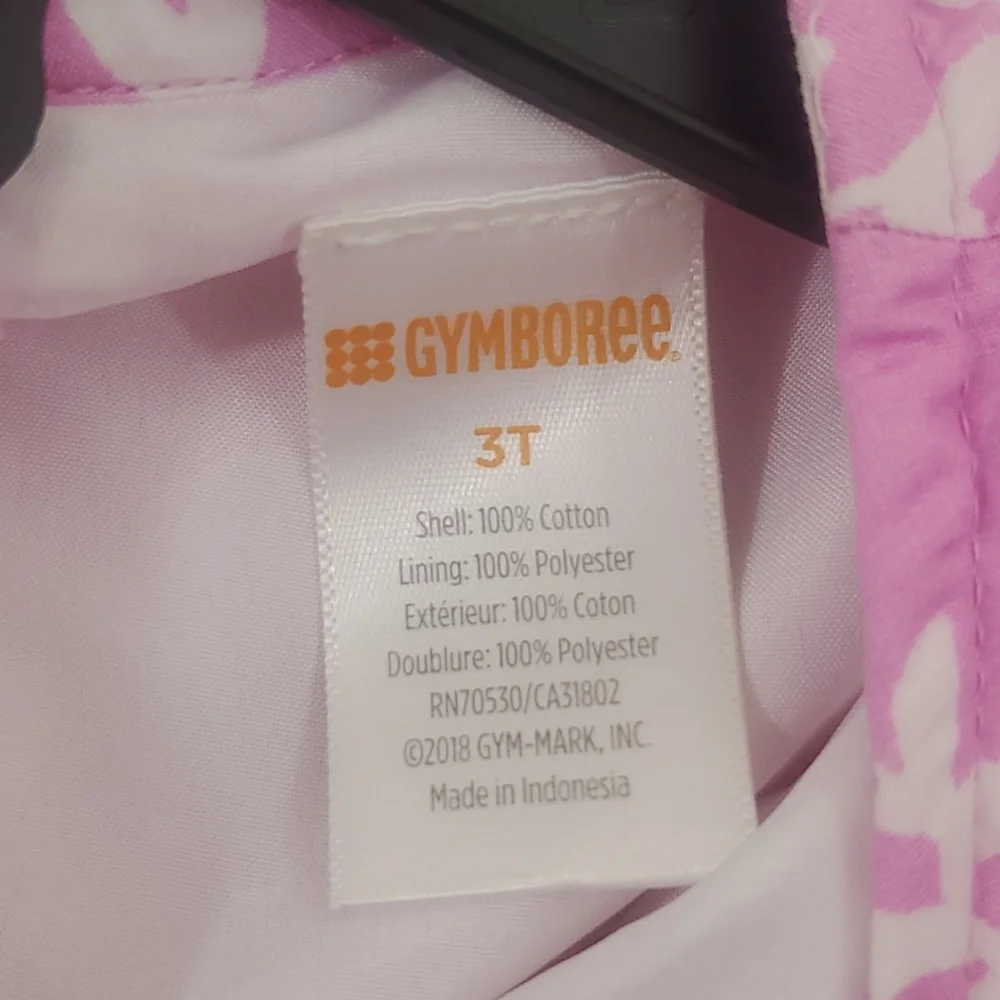Gymboree 3T pink and white dress with headband
